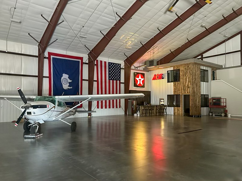 Hangar in a